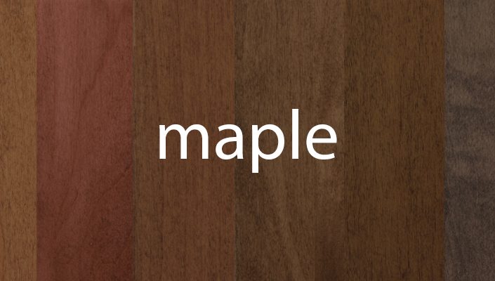 Maple Stain Samples